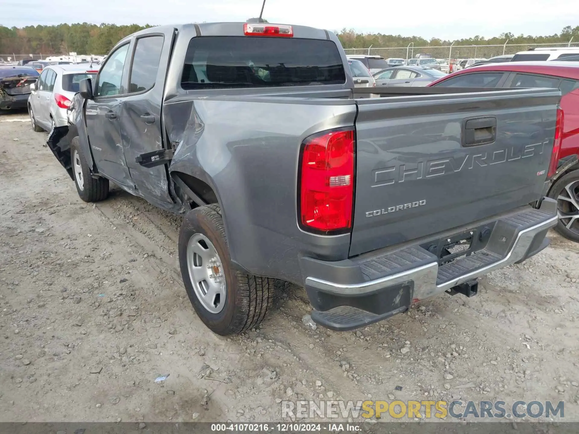 3 fotografías del automóvil dañado 1GCGSBEN4N1319525 CHEVROLET COLORADO 2022
