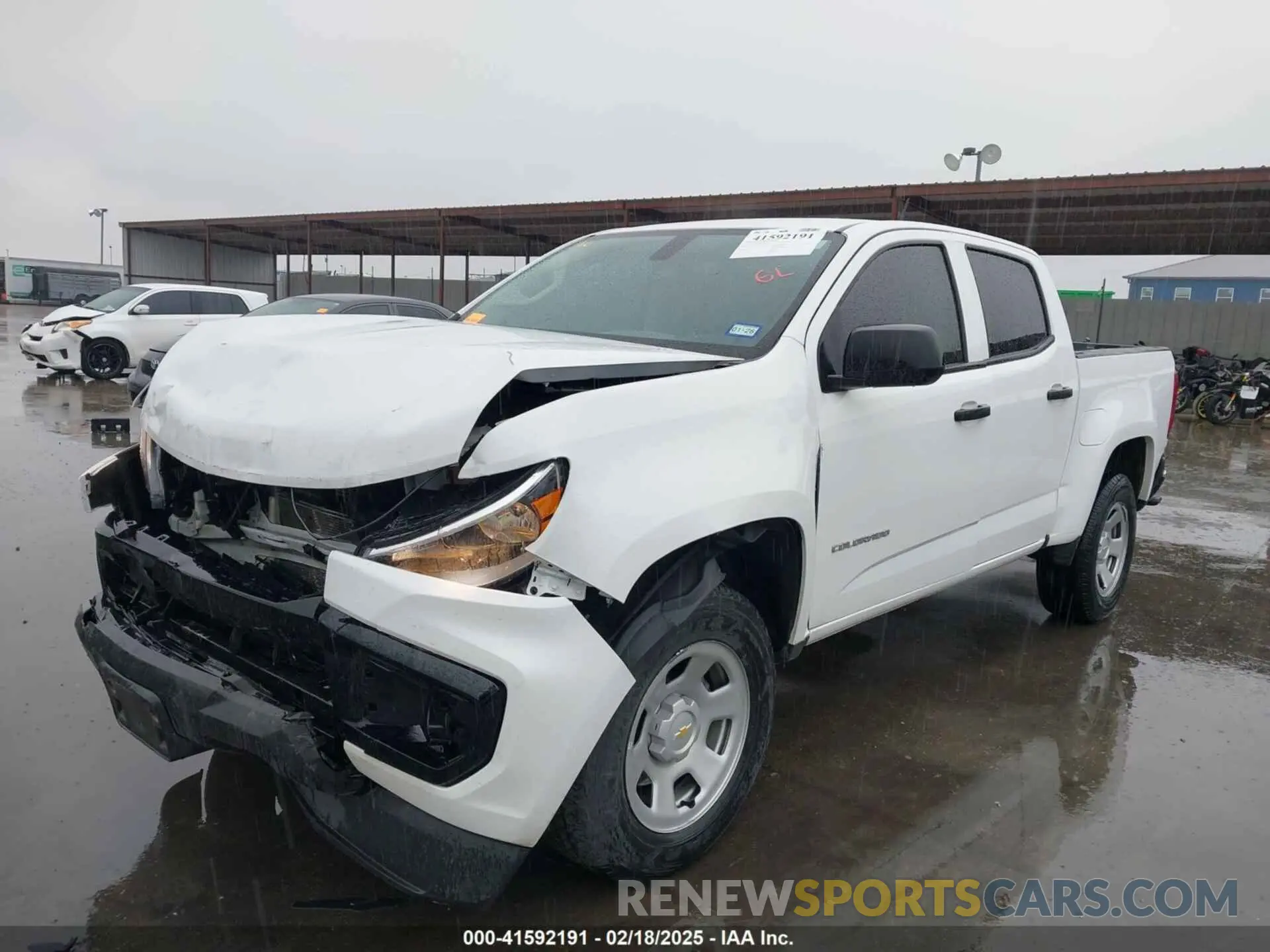 2 fotografías del automóvil dañado 1GCGSBEN7N1330924 CHEVROLET COLORADO 2022