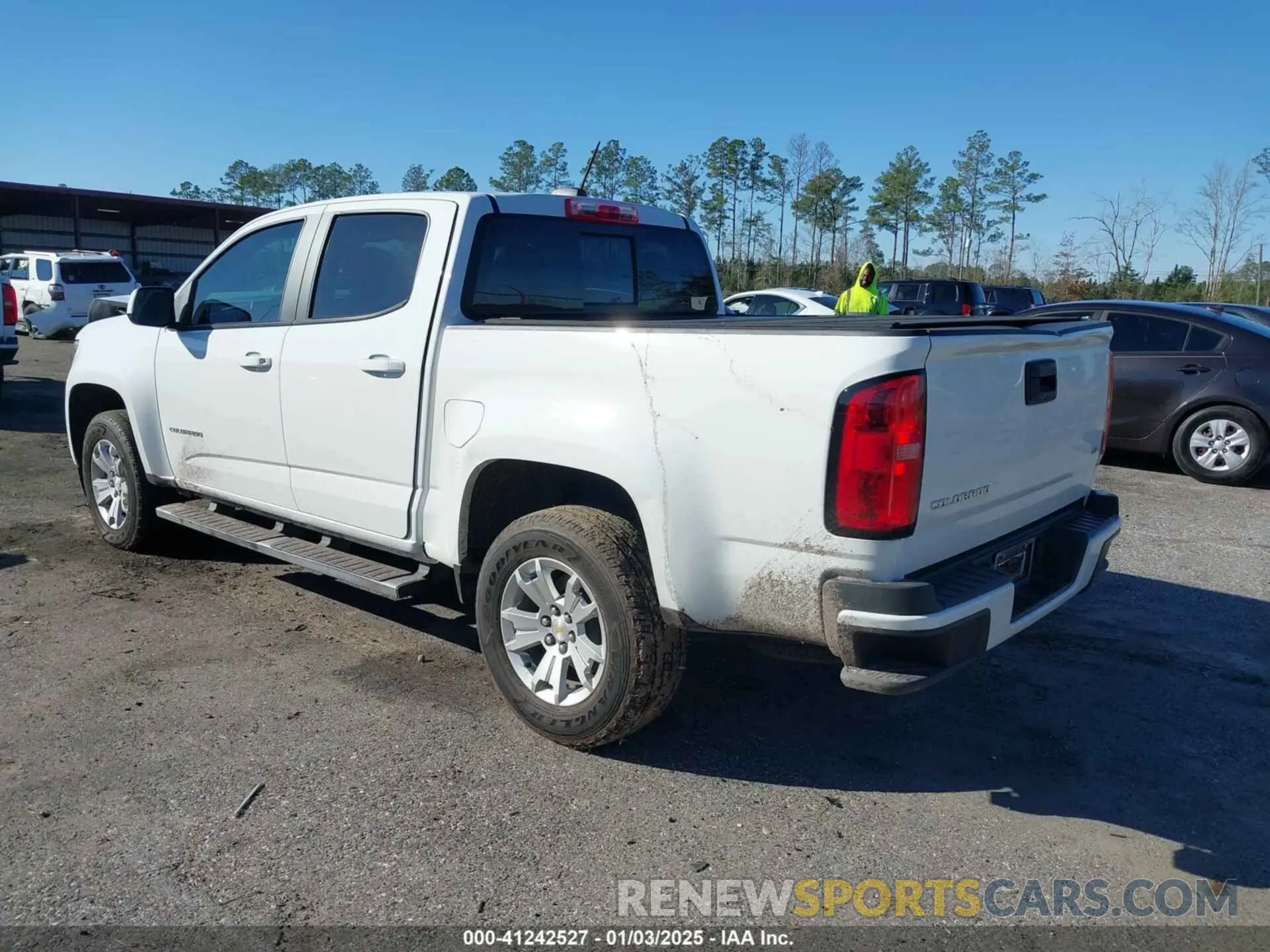 3 fotografías del automóvil dañado 1GCGSCEA2N1309286 CHEVROLET COLORADO 2022