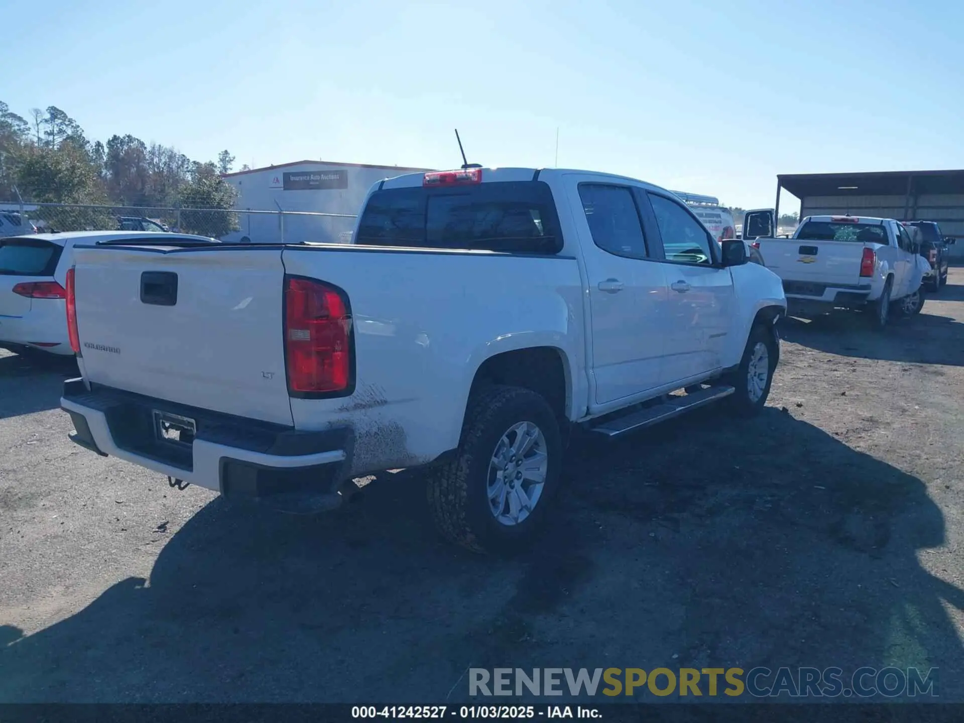 4 fotografías del automóvil dañado 1GCGSCEA2N1309286 CHEVROLET COLORADO 2022