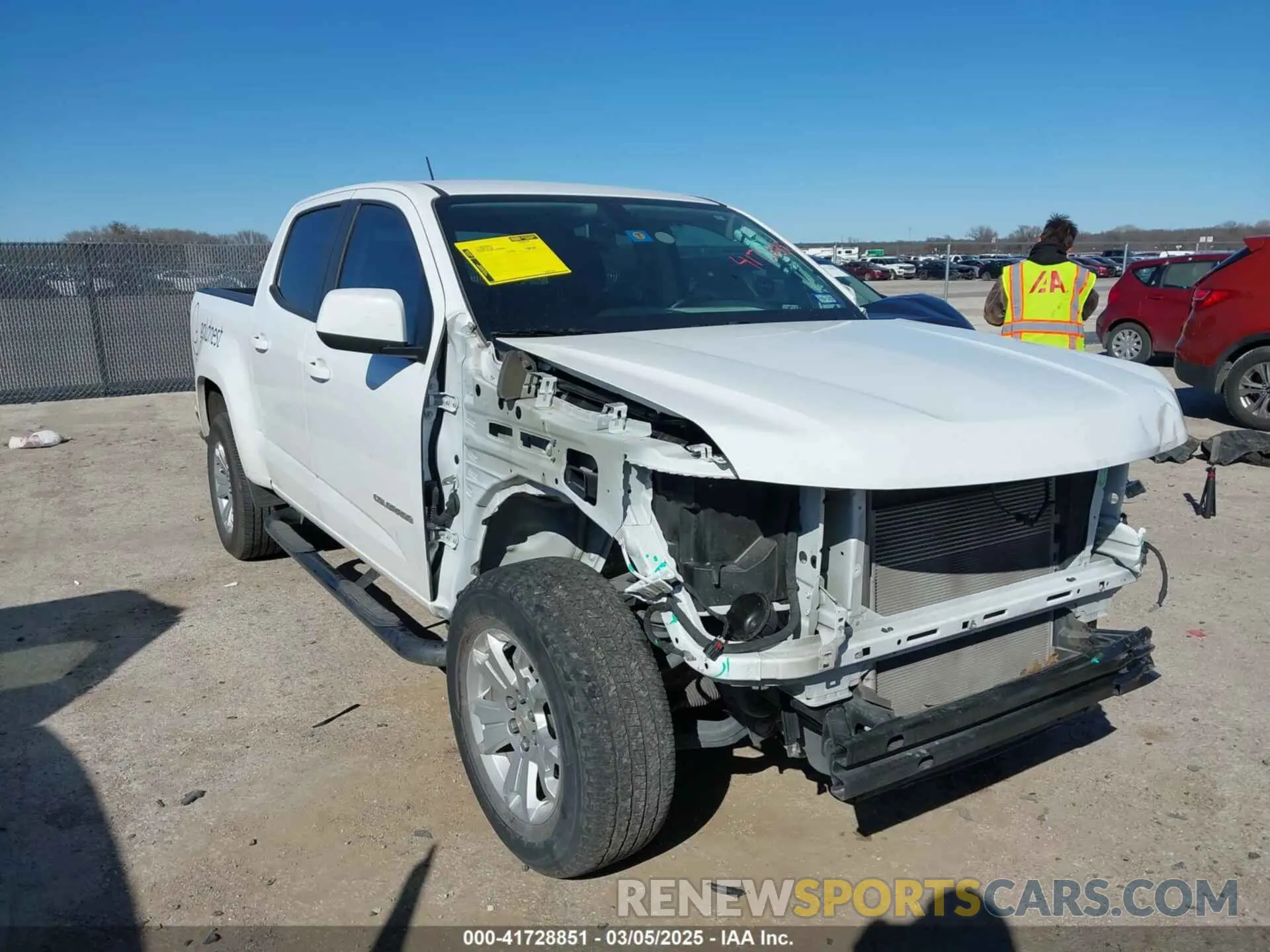1 fotografías del automóvil dañado 1GCGSCEA3N1304212 CHEVROLET COLORADO 2022