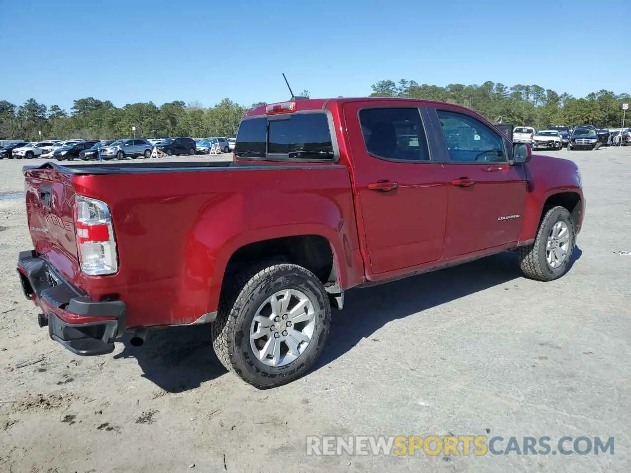 3 fotografías del automóvil dañado 1GCGSCEN0N1113172 CHEVROLET COLORADO 2022