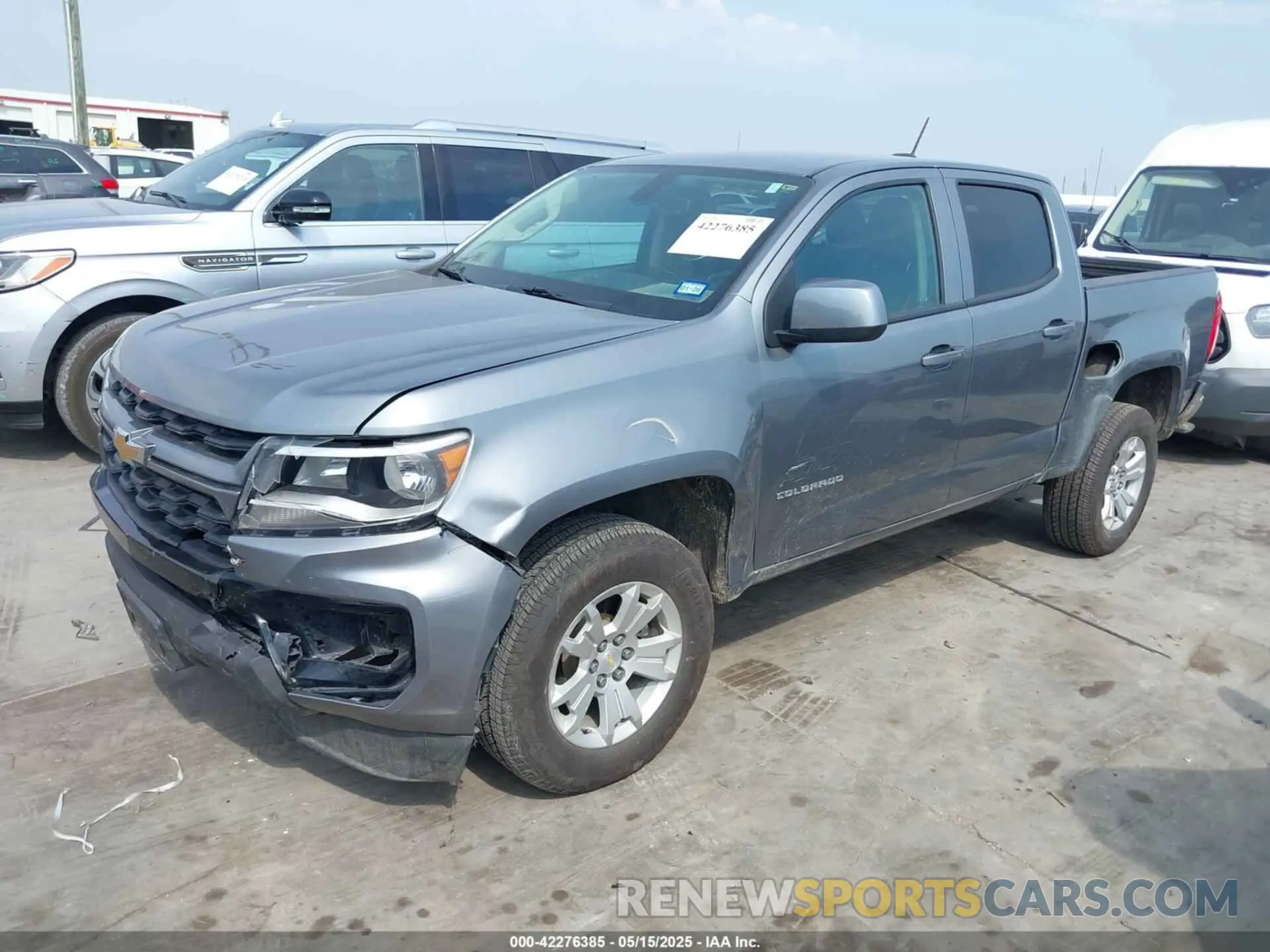 2 fotografías del automóvil dañado 1GCGSCEN3N1308067 CHEVROLET COLORADO 2022