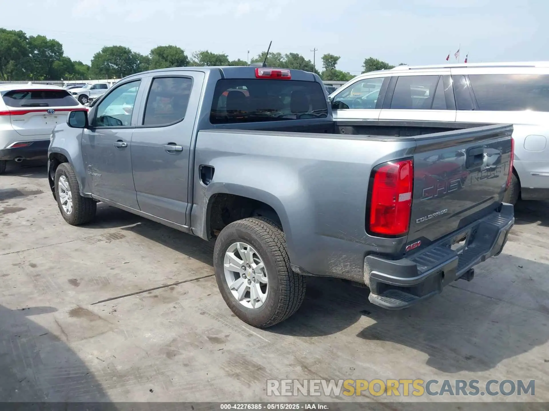 3 fotografías del automóvil dañado 1GCGSCEN3N1308067 CHEVROLET COLORADO 2022