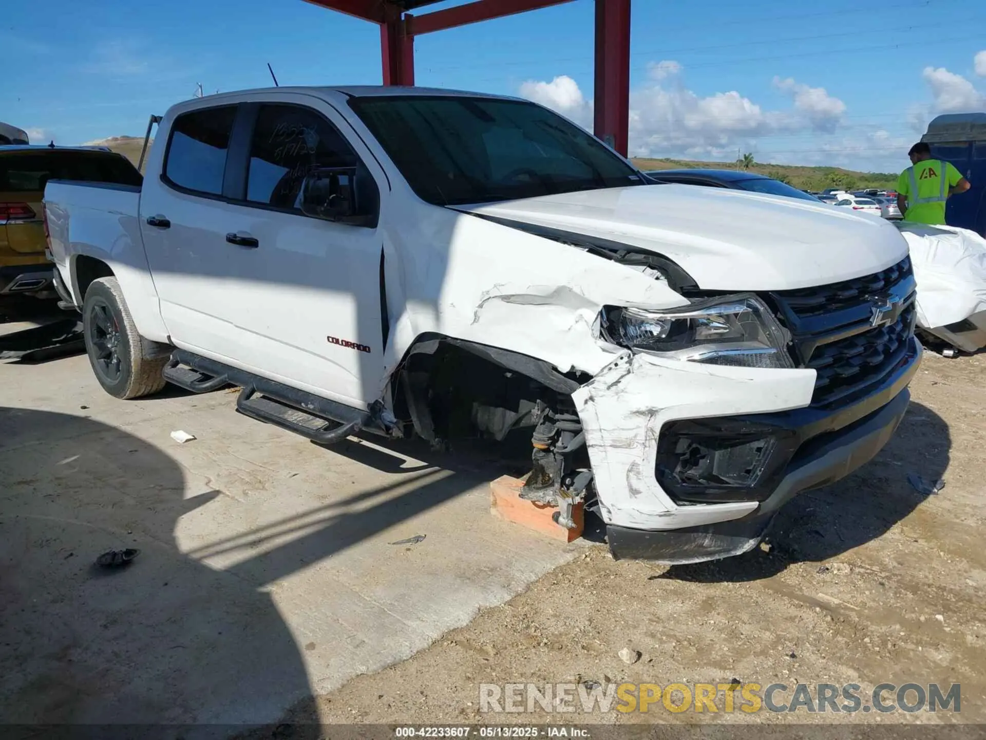 6 fotografías del automóvil dañado 1GCGSCEN8N1212483 CHEVROLET COLORADO 2022