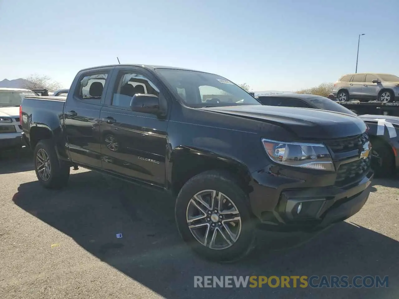 4 fotografías del automóvil dañado 1GCGSCEN9N1242561 CHEVROLET COLORADO 2022