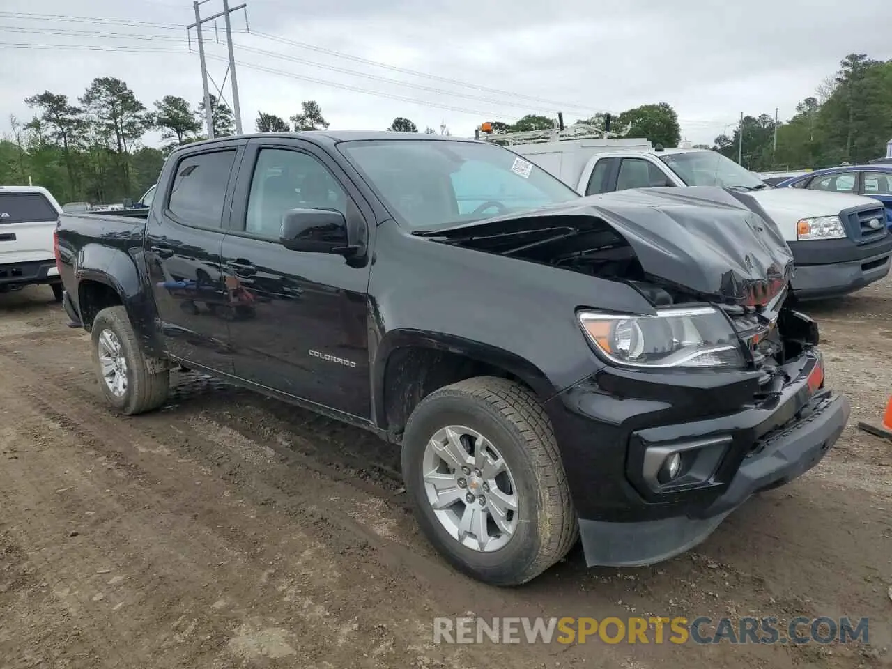 4 fotografías del automóvil dañado 1GCGSCEN9N1248375 CHEVROLET COLORADO 2022
