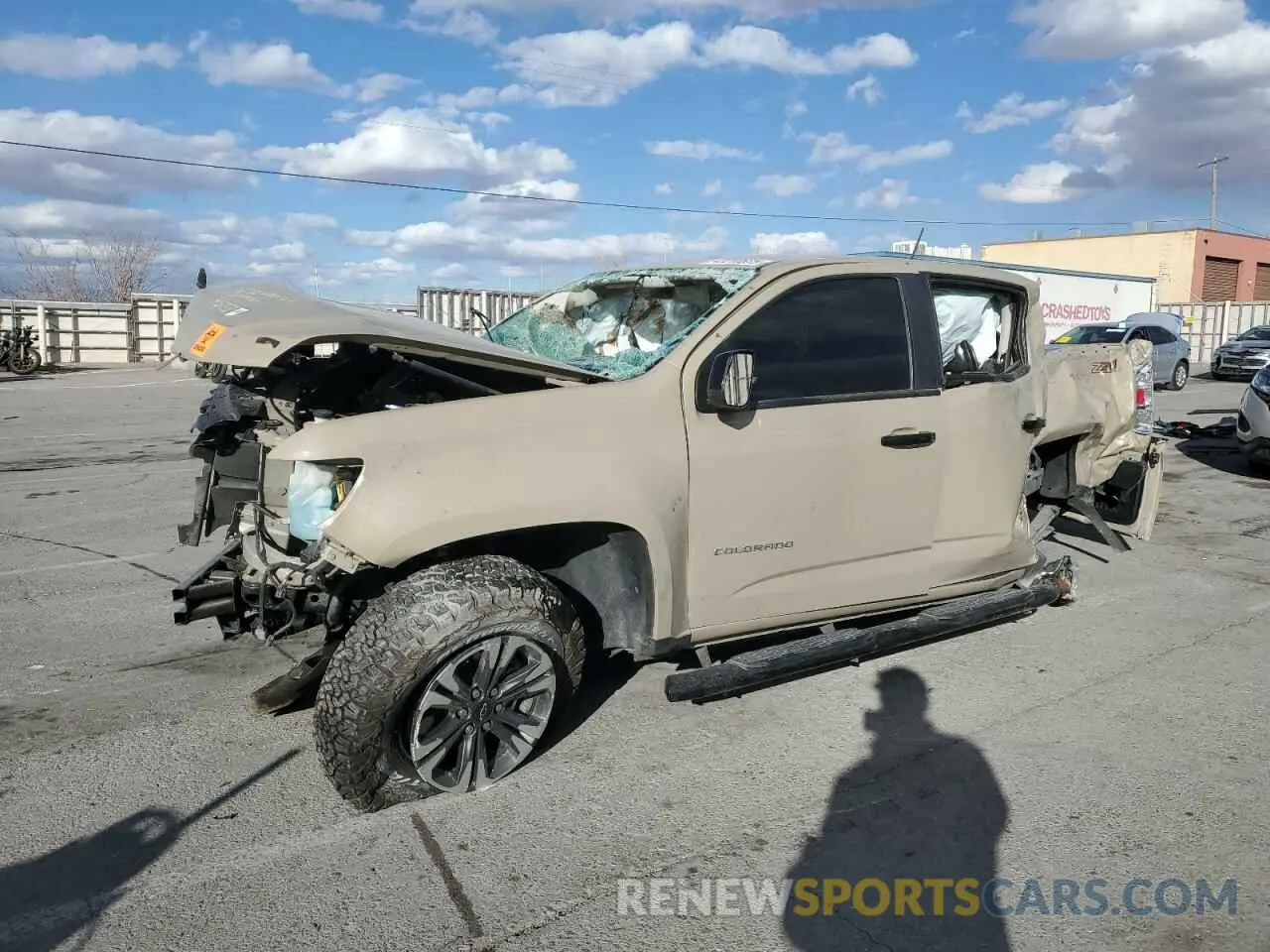 1 fotografías del automóvil dañado 1GCGSDEN4N1224278 CHEVROLET COLORADO 2022