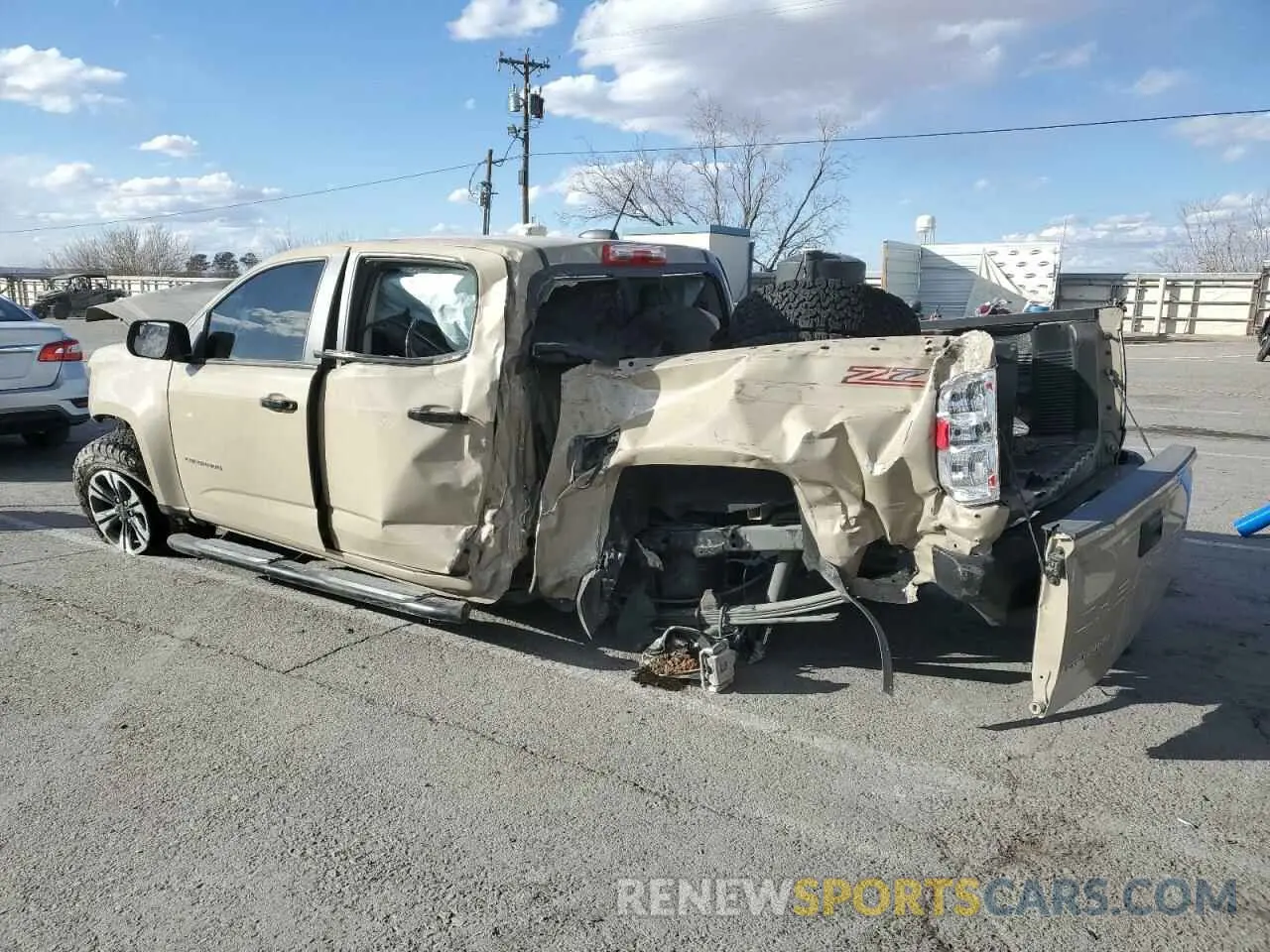 2 fotografías del automóvil dañado 1GCGSDEN4N1224278 CHEVROLET COLORADO 2022