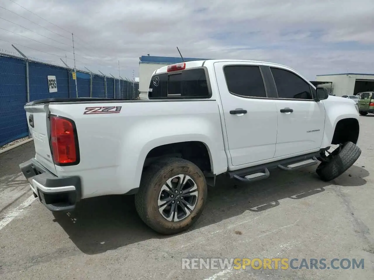 3 fotografías del automóvil dañado 1GCGSDEN7N1143761 CHEVROLET COLORADO 2022