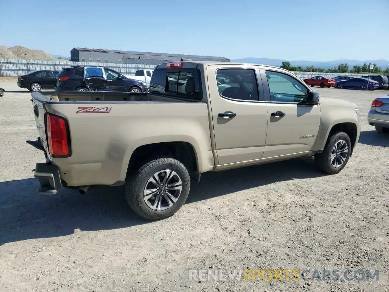 3 fotografías del automóvil dañado 1GCGSDEN7N1185041 CHEVROLET COLORADO 2022