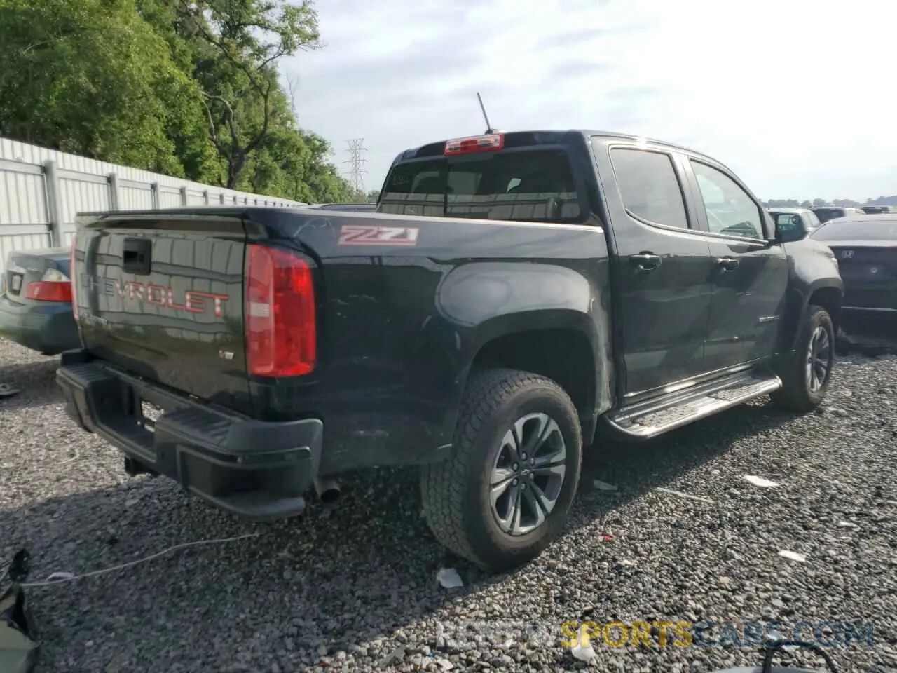 3 fotografías del automóvil dañado 1GCGSDEN7N1185718 CHEVROLET COLORADO 2022