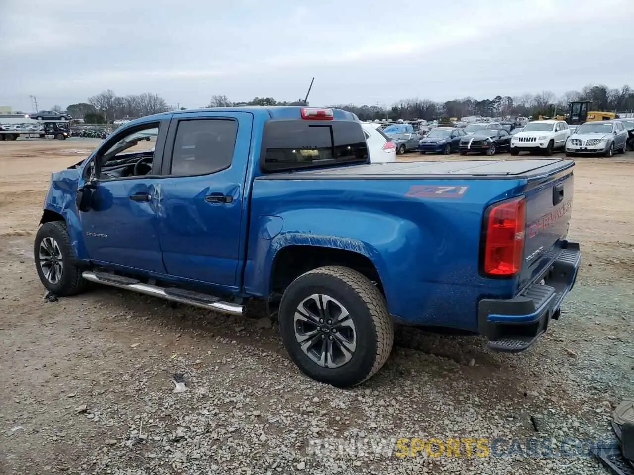 2 fotografías del automóvil dañado 1GCGSDEN9N1164725 CHEVROLET COLORADO 2022