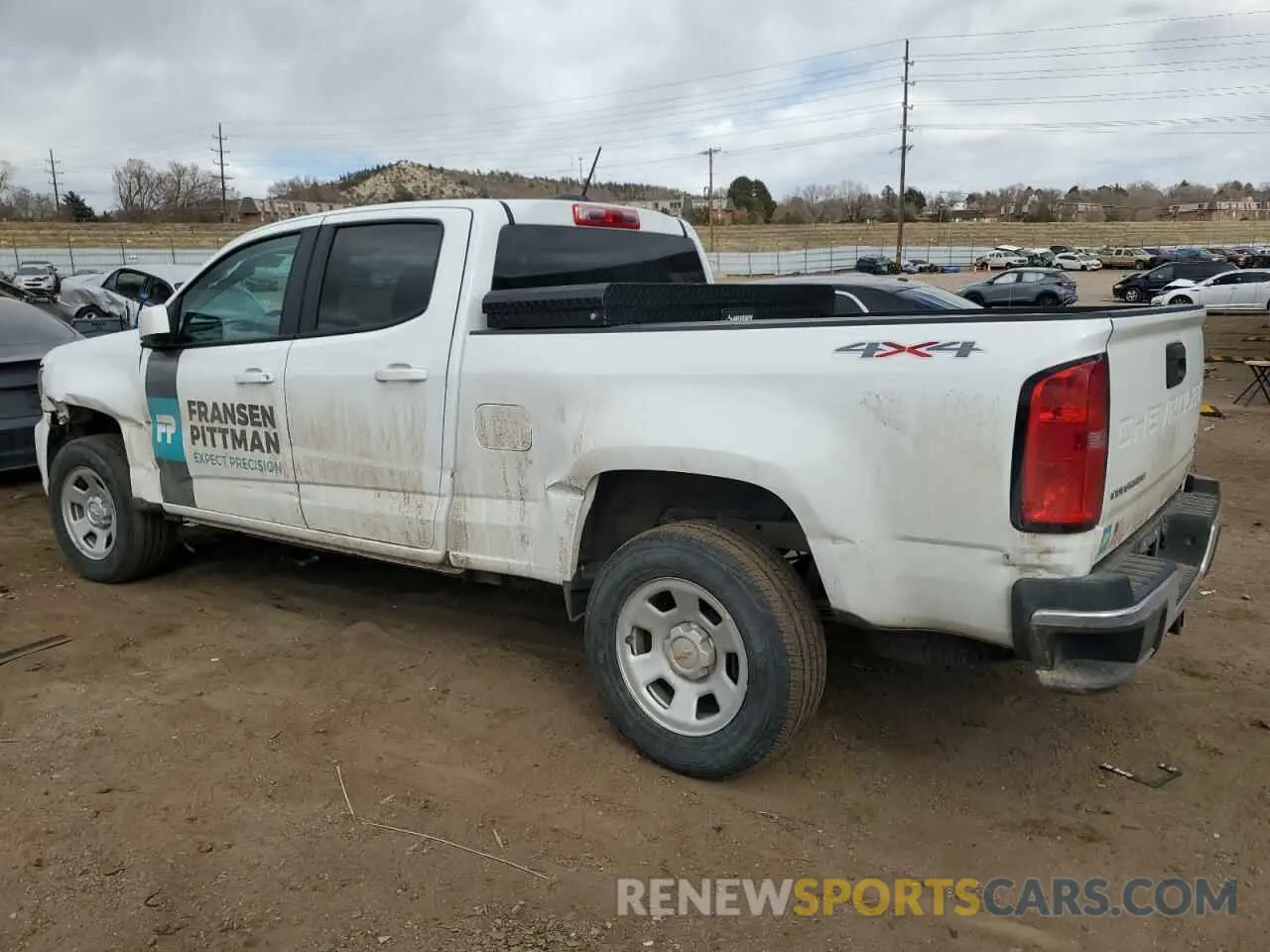 2 fotografías del automóvil dañado 1GCGTBEN0N1120839 CHEVROLET COLORADO 2022