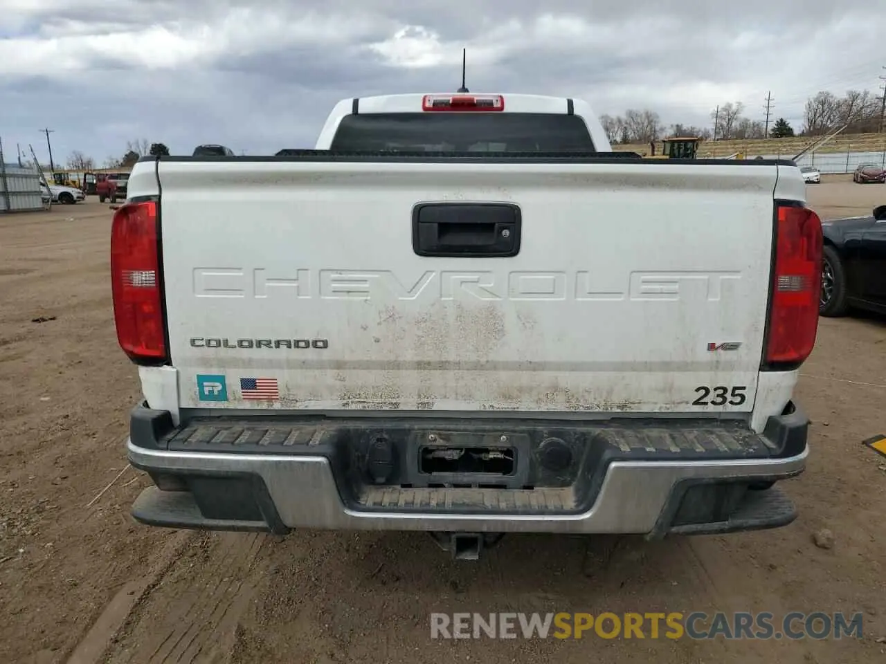 6 fotografías del automóvil dañado 1GCGTBEN0N1120839 CHEVROLET COLORADO 2022