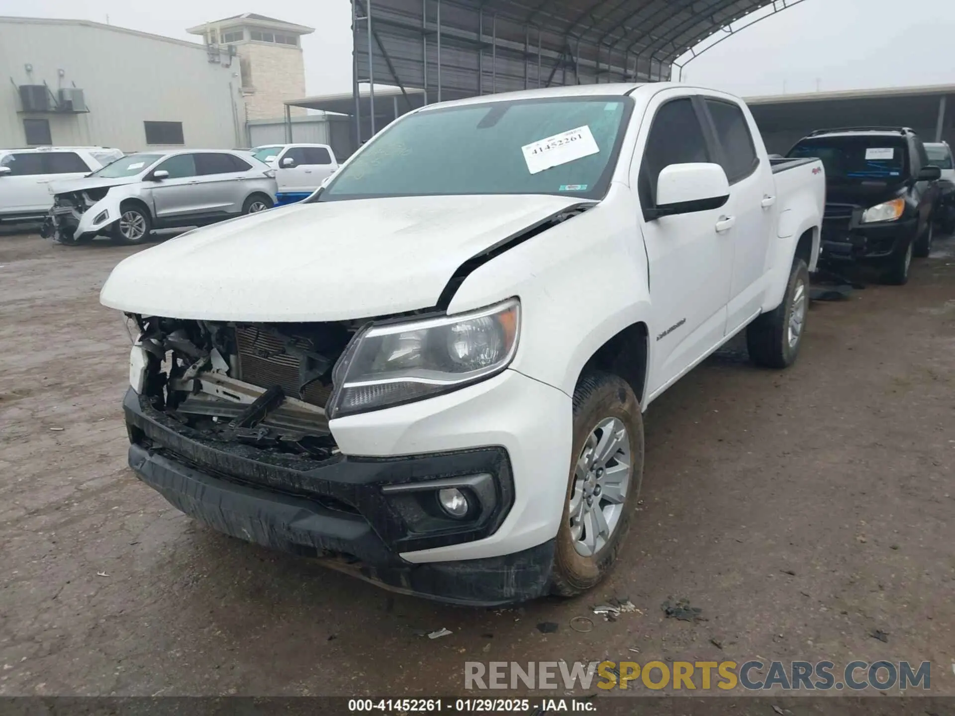 2 fotografías del automóvil dañado 1GCGTCEN0N1248245 CHEVROLET COLORADO 2022