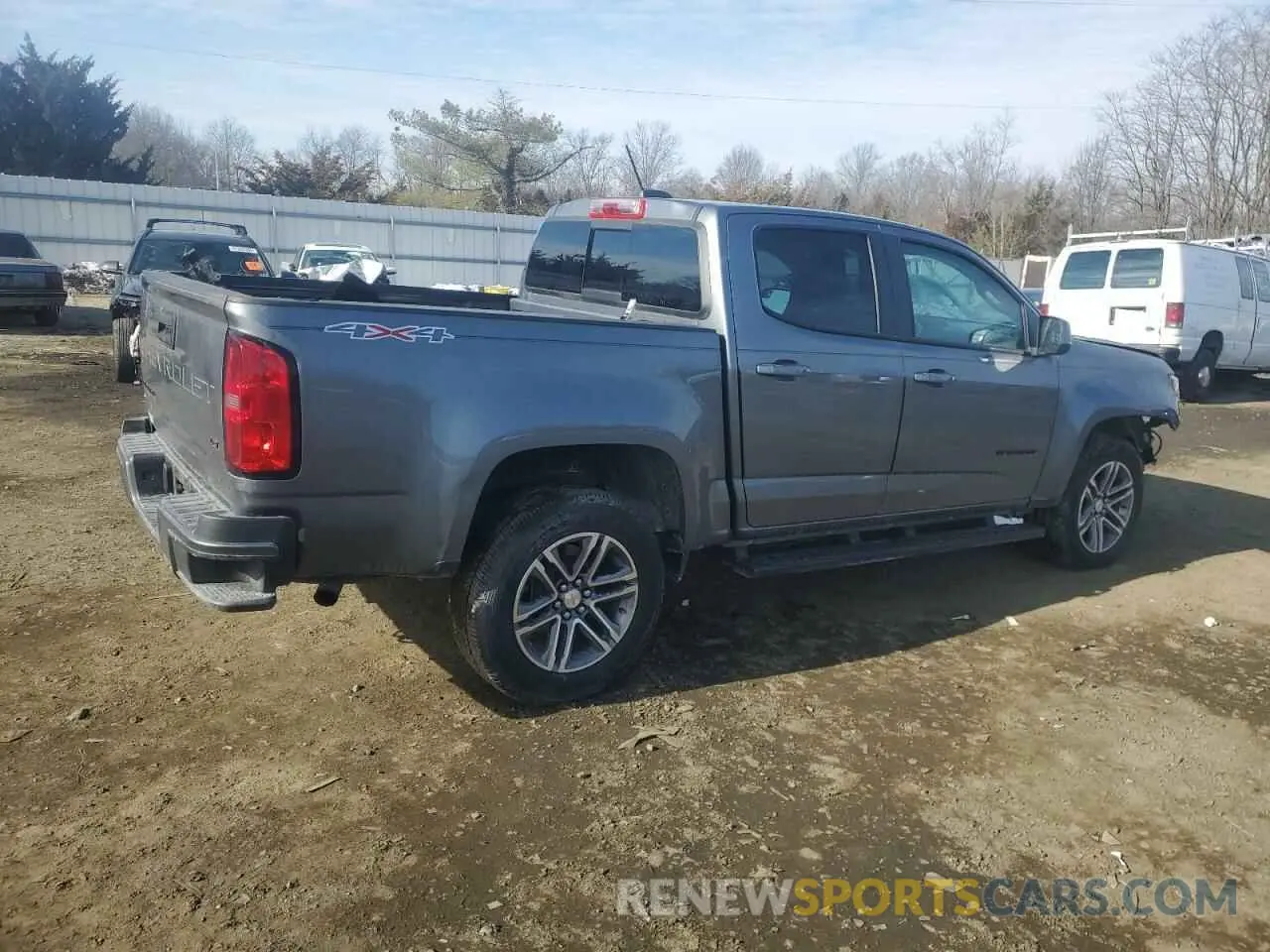 3 fotografías del automóvil dañado 1GCGTCEN4N1182573 CHEVROLET COLORADO 2022