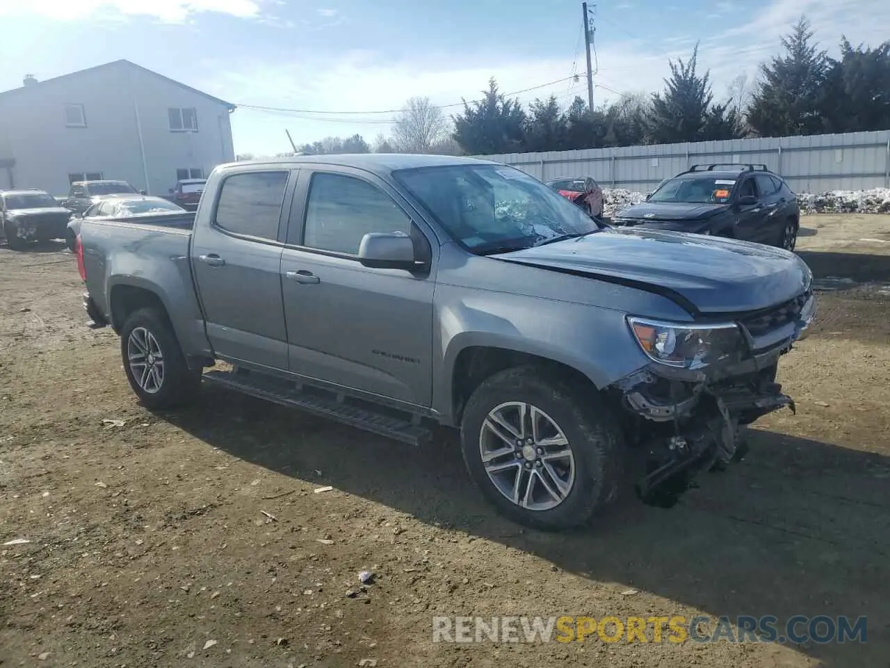 4 fotografías del automóvil dañado 1GCGTCEN4N1182573 CHEVROLET COLORADO 2022