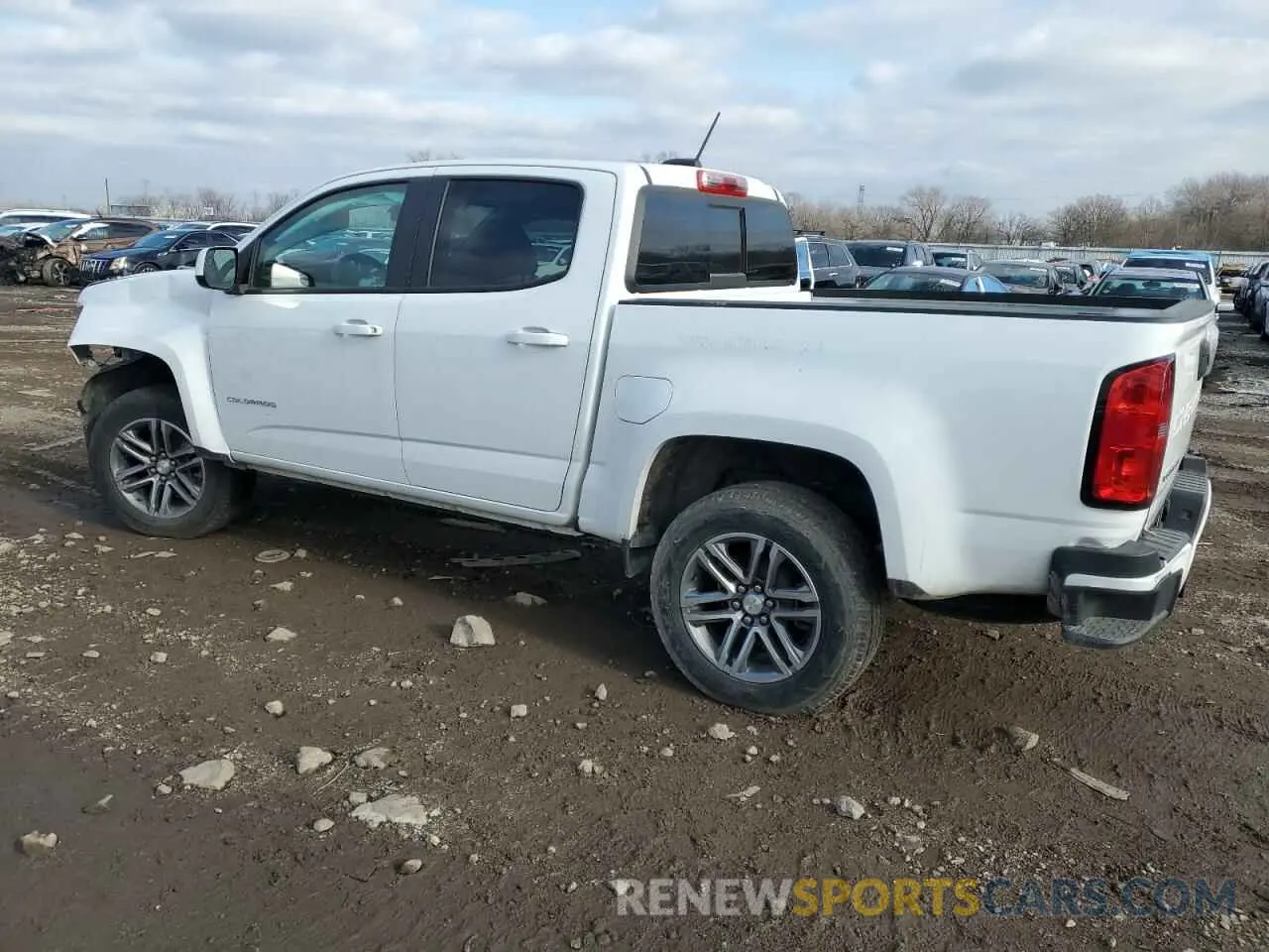2 fotografías del automóvil dañado 1GCGTCEN5N1244627 CHEVROLET COLORADO 2022