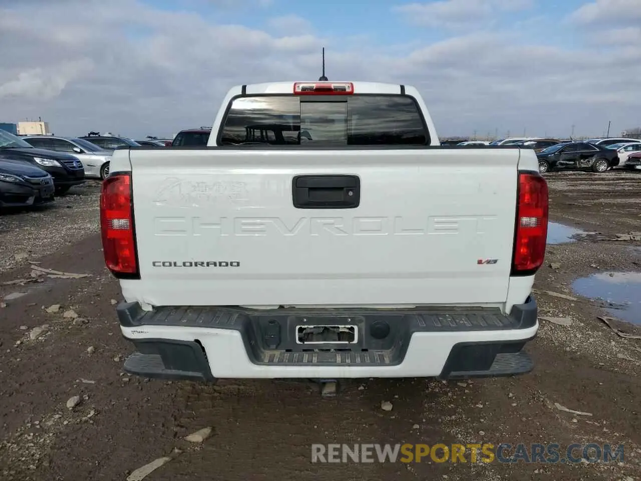 6 fotografías del automóvil dañado 1GCGTCEN5N1244627 CHEVROLET COLORADO 2022