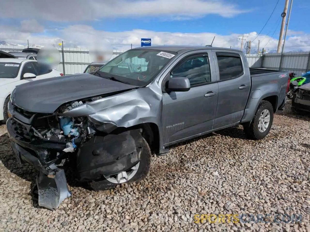 1 fotografías del automóvil dañado 1GCGTCEN5N1297666 CHEVROLET COLORADO 2022