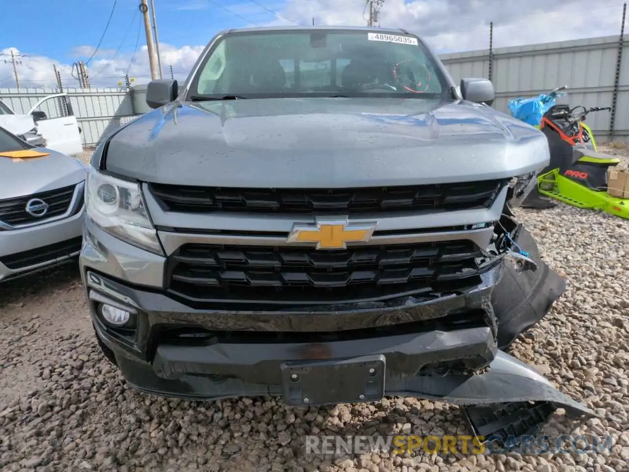 5 fotografías del automóvil dañado 1GCGTCEN5N1297666 CHEVROLET COLORADO 2022
