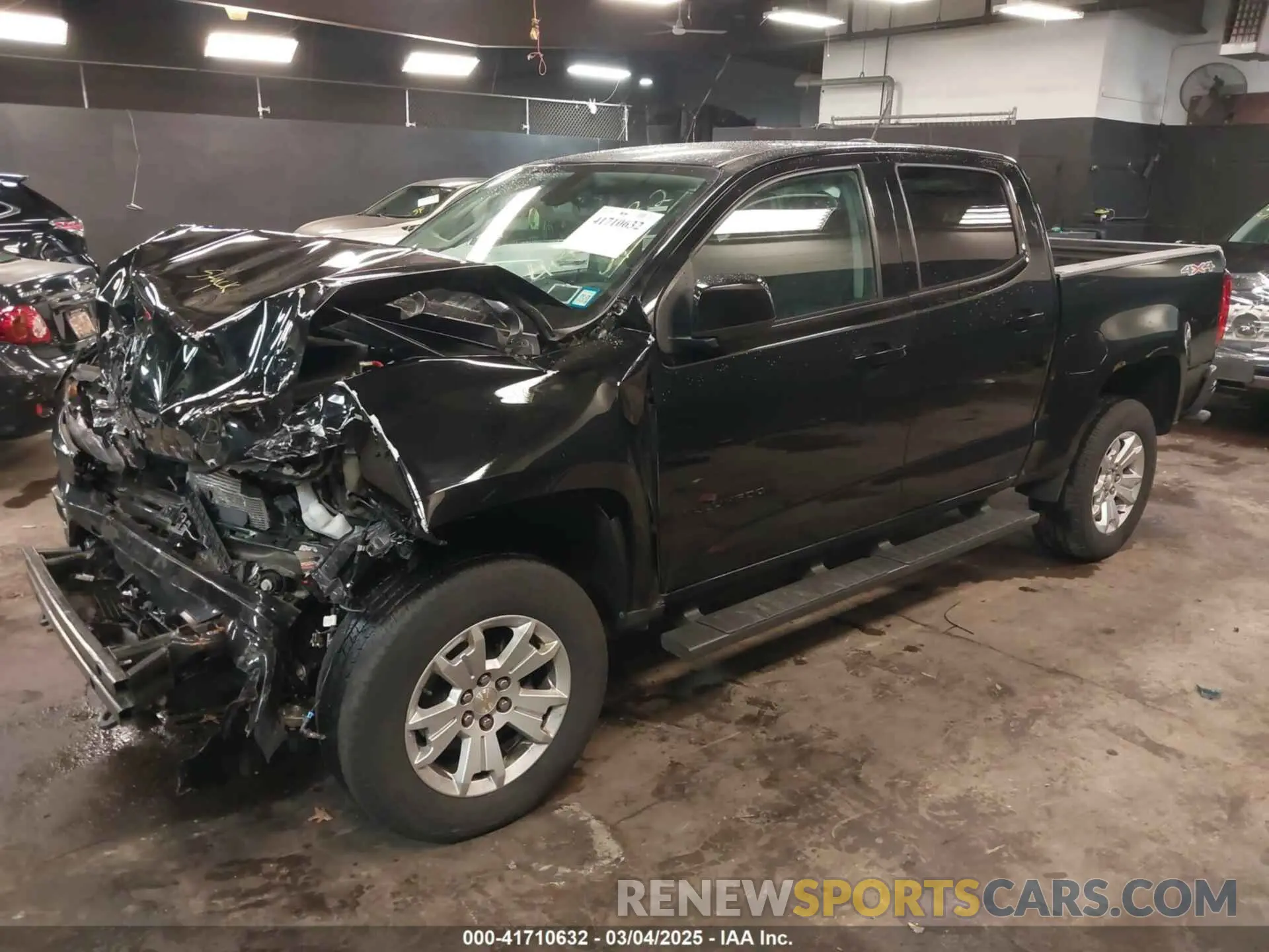 2 fotografías del automóvil dañado 1GCGTCEN7N1303645 CHEVROLET COLORADO 2022