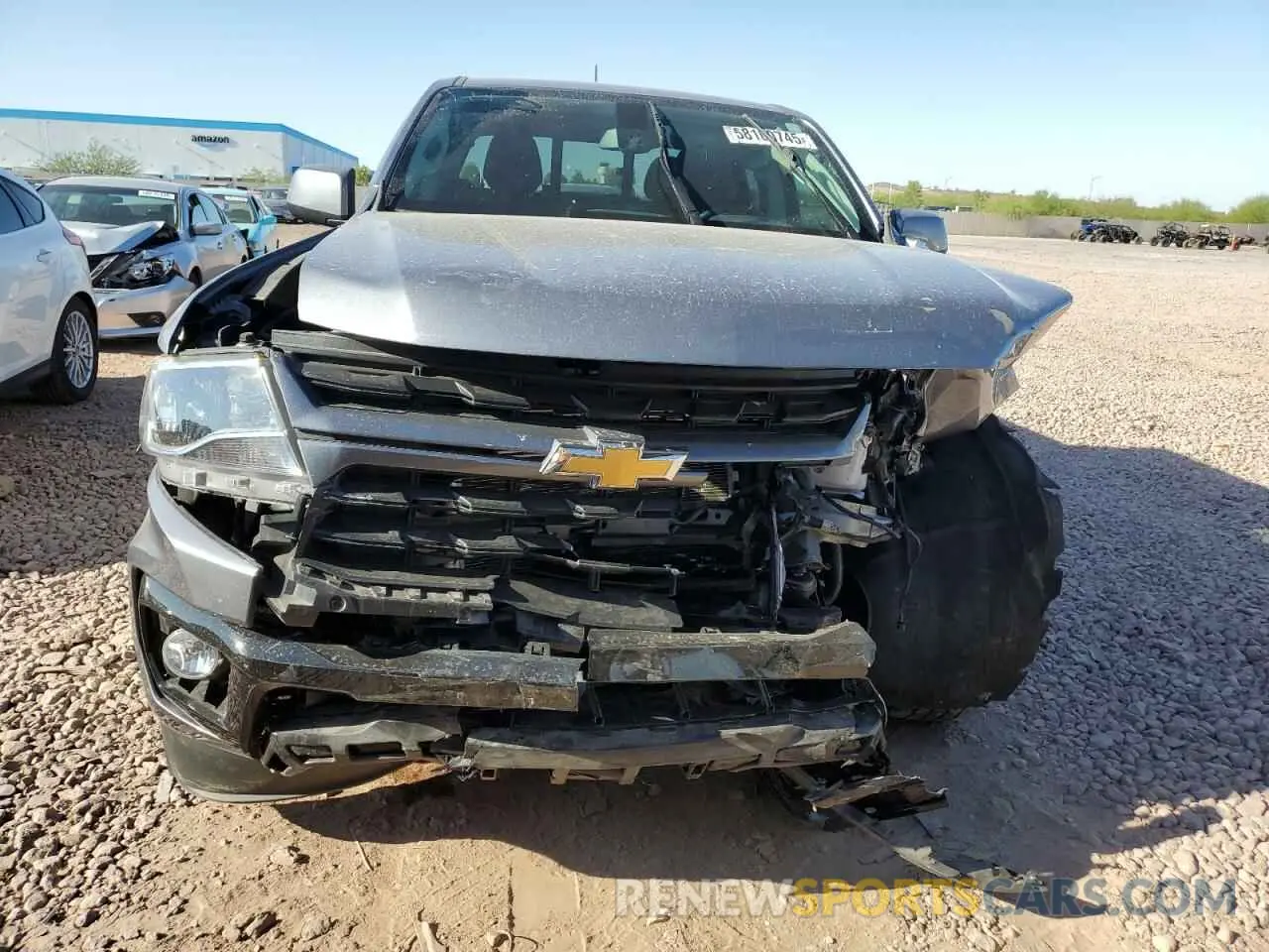 5 fotografías del automóvil dañado 1GCGTCEN8N1271286 CHEVROLET COLORADO 2022