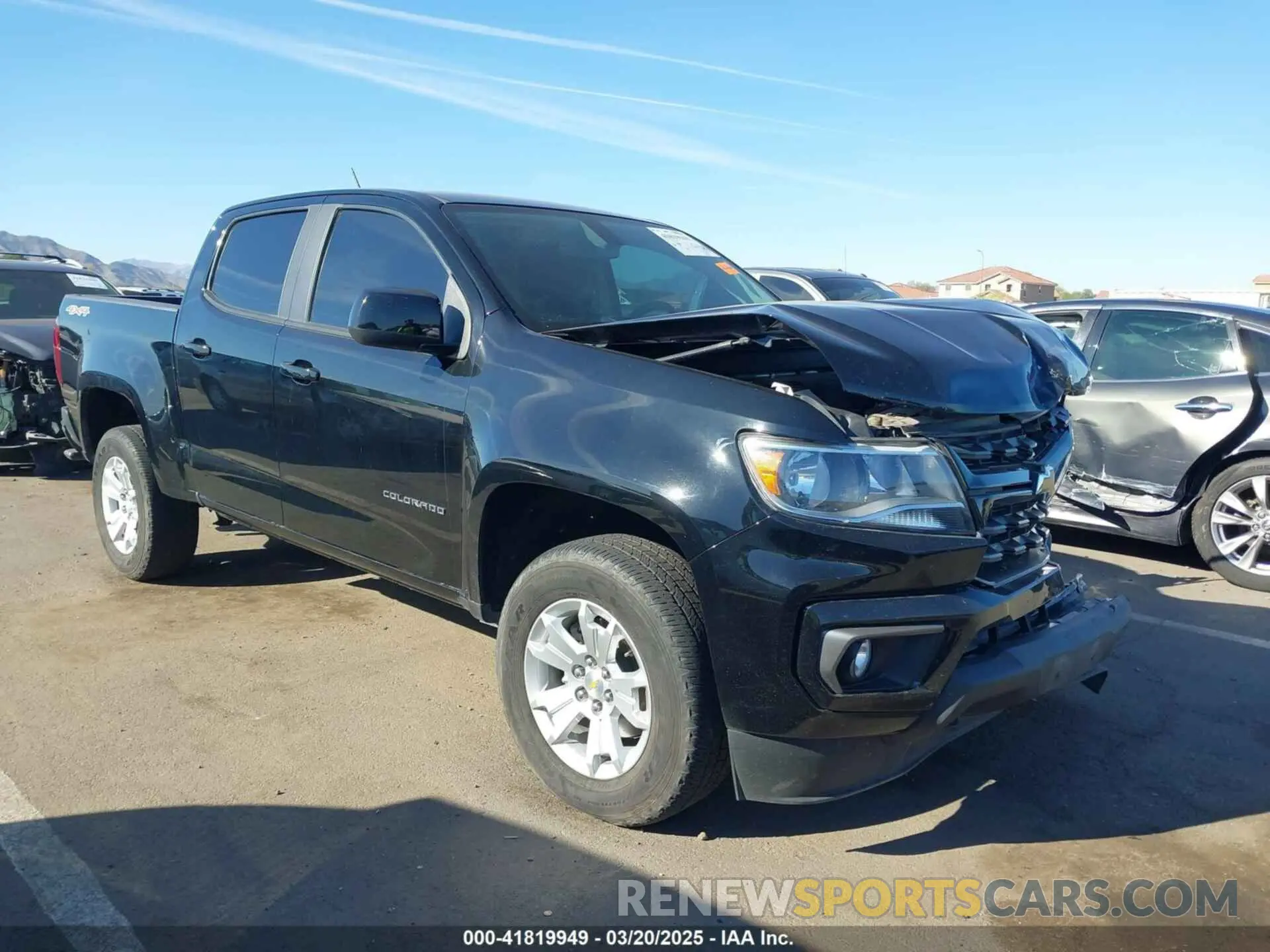 1 fotografías del automóvil dañado 1GCGTCEN9N1237468 CHEVROLET COLORADO 2022