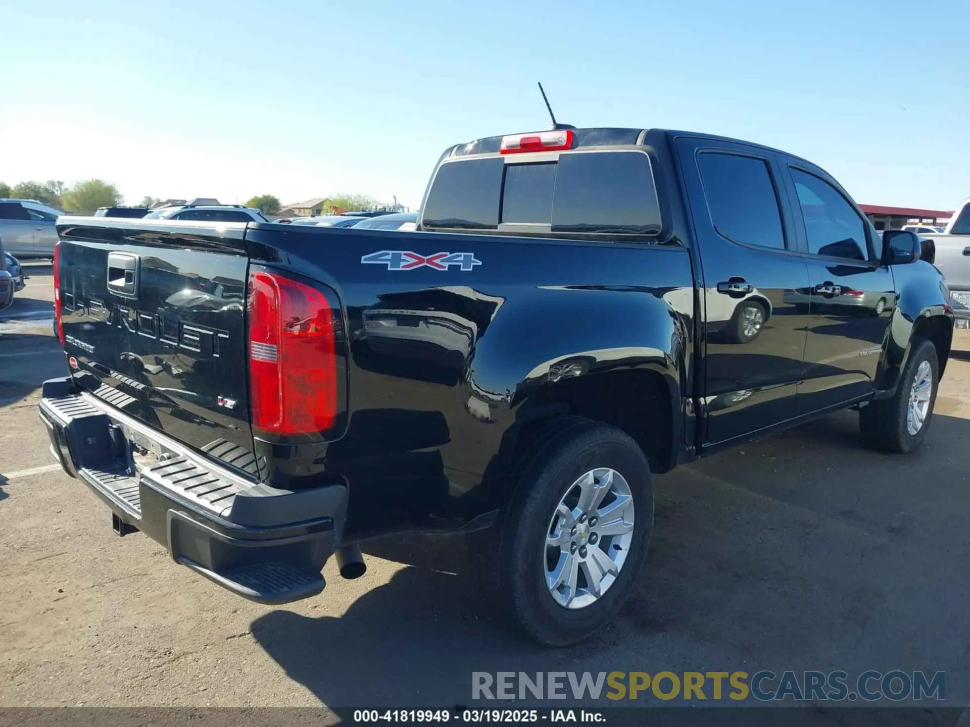 4 fotografías del automóvil dañado 1GCGTCEN9N1237468 CHEVROLET COLORADO 2022