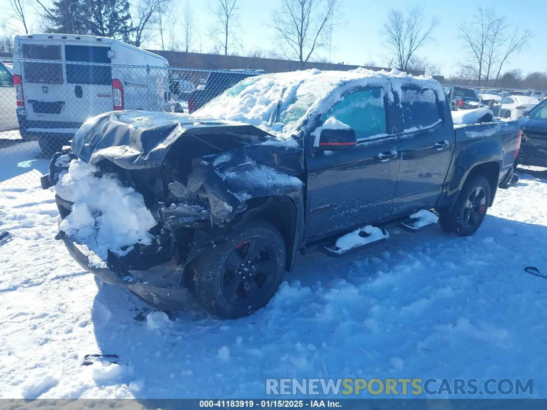 2 fotografías del automóvil dañado 1GCGTCENXN1123852 CHEVROLET COLORADO 2022