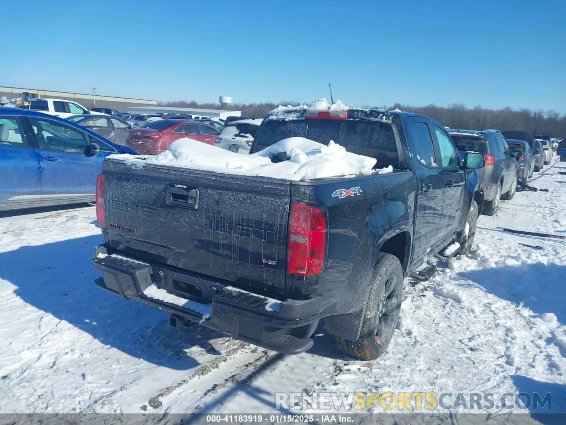 4 fotografías del automóvil dañado 1GCGTCENXN1123852 CHEVROLET COLORADO 2022