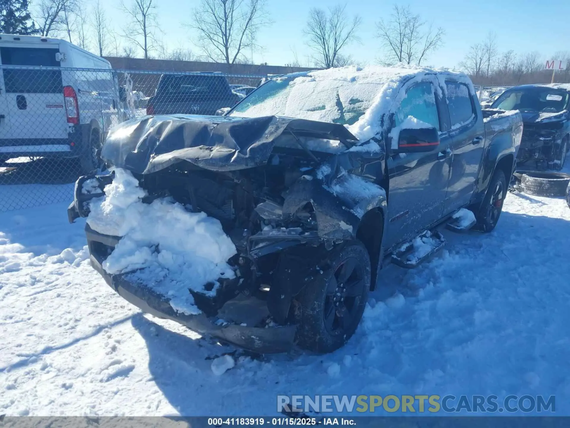 6 fotografías del automóvil dañado 1GCGTCENXN1123852 CHEVROLET COLORADO 2022