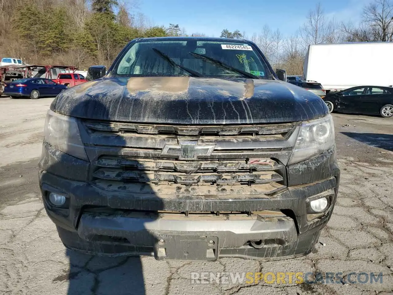 5 fotografías del automóvil dañado 1GCGTDEN0N1299492 CHEVROLET COLORADO 2022