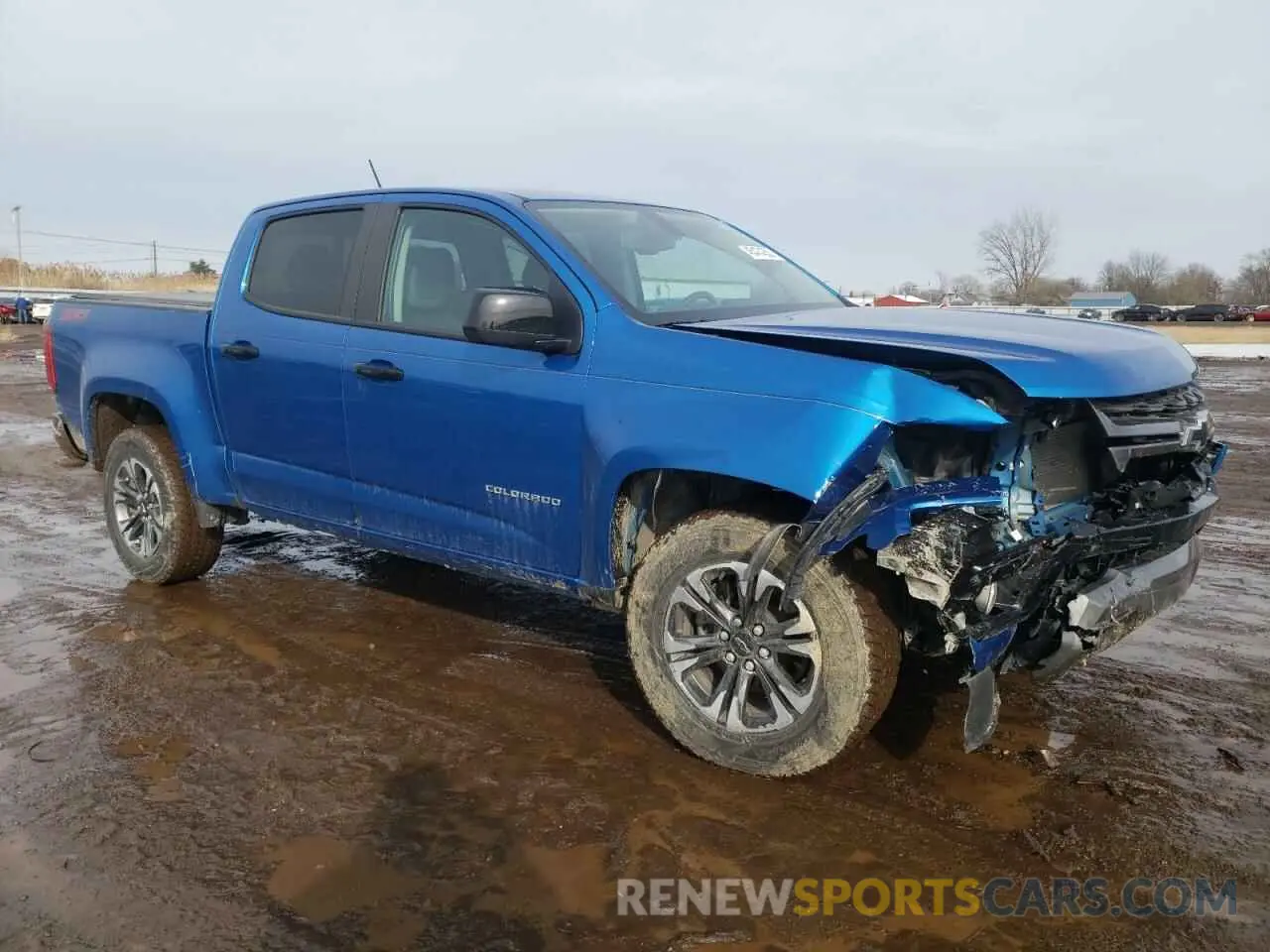 4 fotografías del automóvil dañado 1GCGTDEN0N1332832 CHEVROLET COLORADO 2022