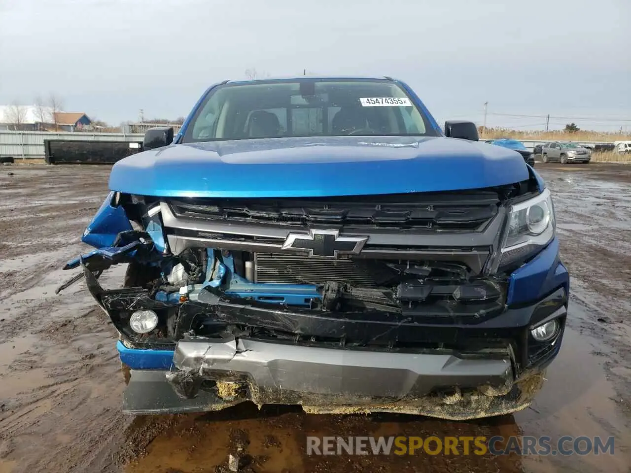 5 fotografías del automóvil dañado 1GCGTDEN0N1332832 CHEVROLET COLORADO 2022