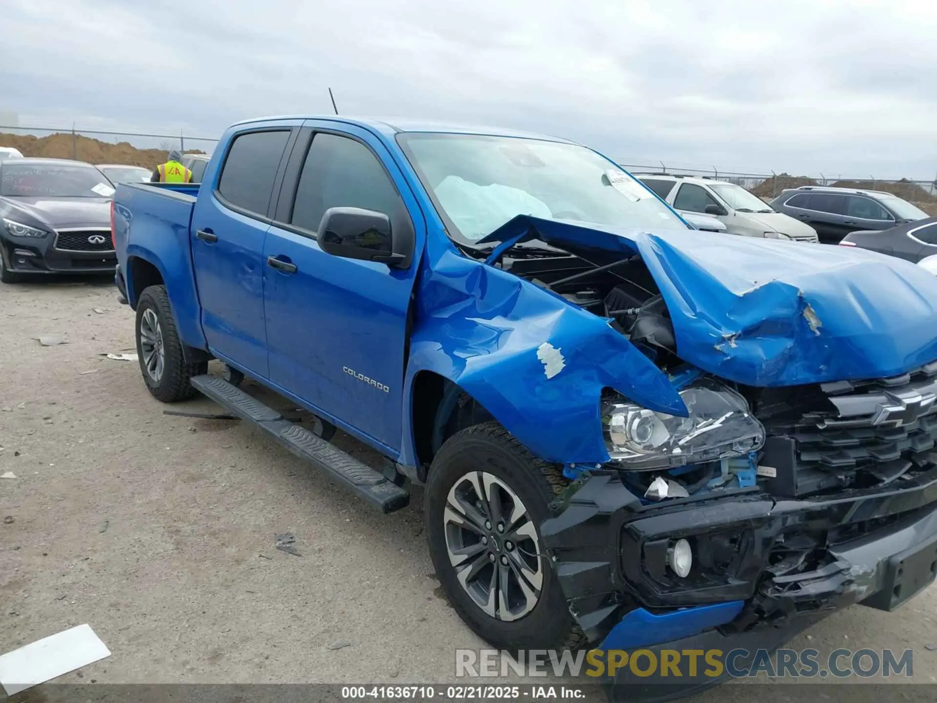 1 fotografías del automóvil dañado 1GCGTDEN1N1316915 CHEVROLET COLORADO 2022