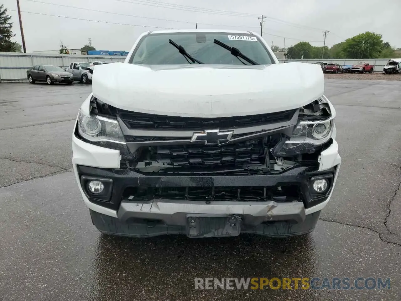 5 fotografías del automóvil dañado 1GCGTDEN3N1218436 CHEVROLET COLORADO 2022