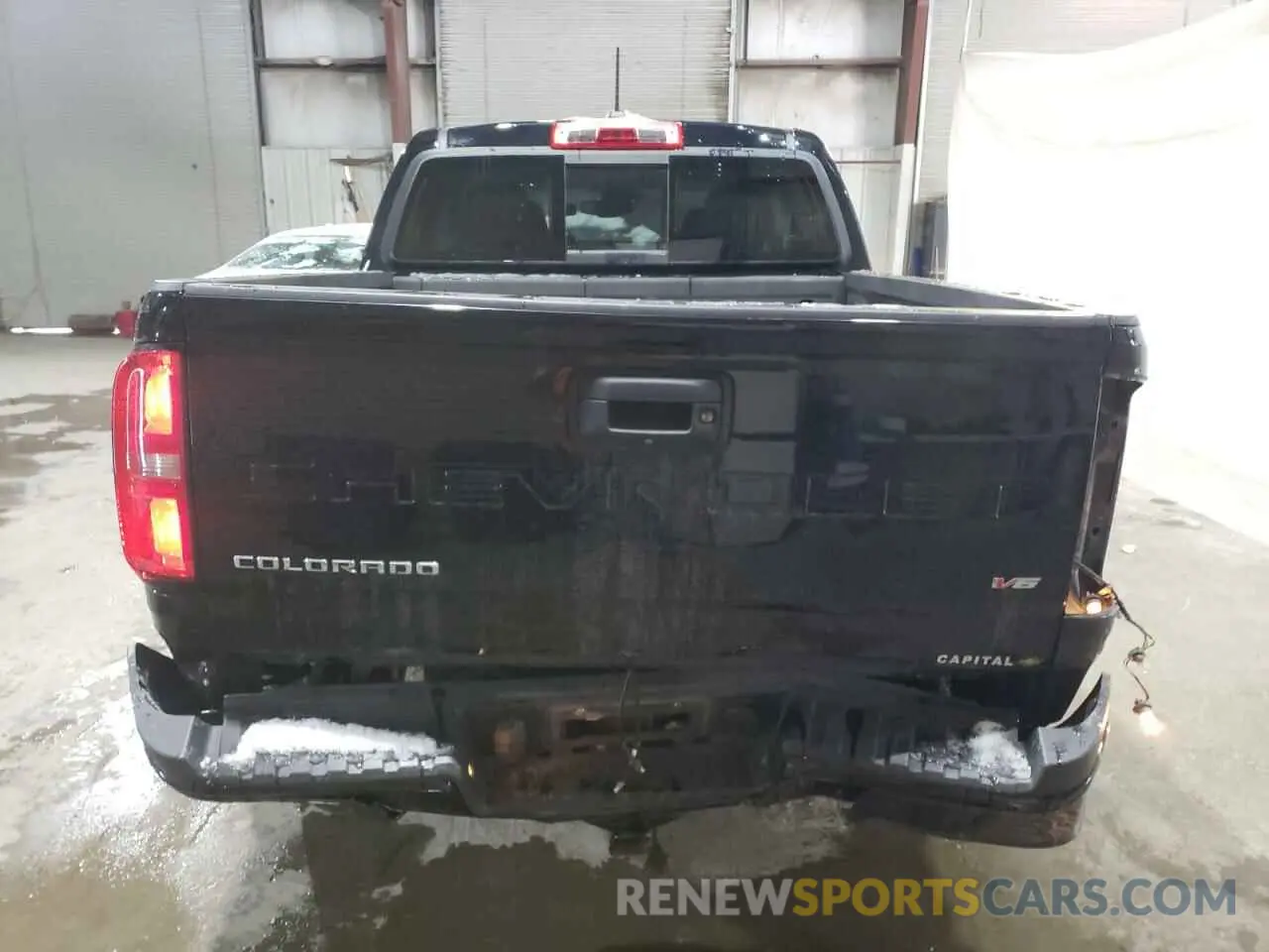 6 fotografías del automóvil dañado 1GCGTDEN5N1100422 CHEVROLET COLORADO 2022