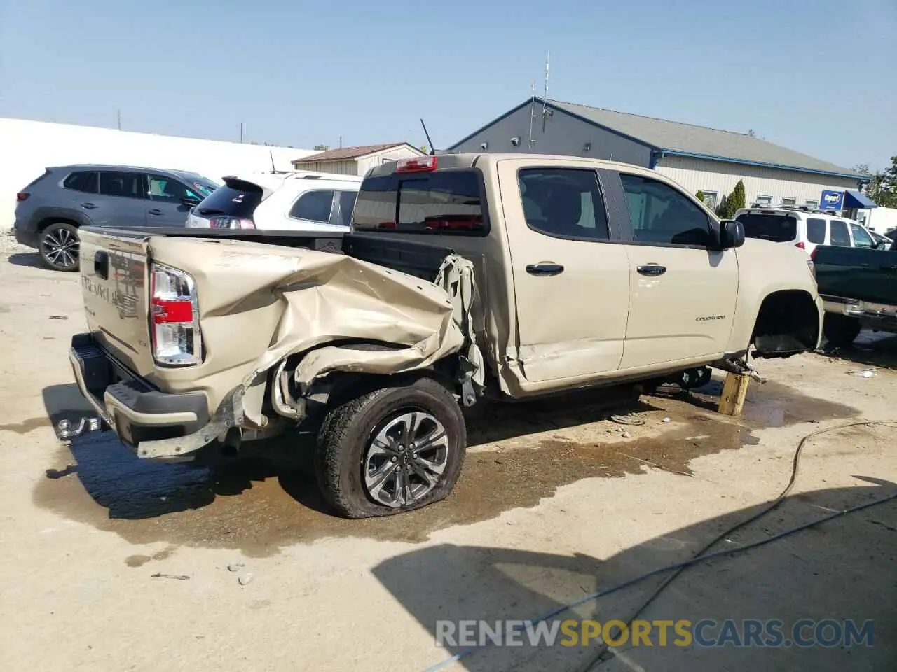 3 fotografías del automóvil dañado 1GCGTDEN6N1191314 CHEVROLET COLORADO 2022