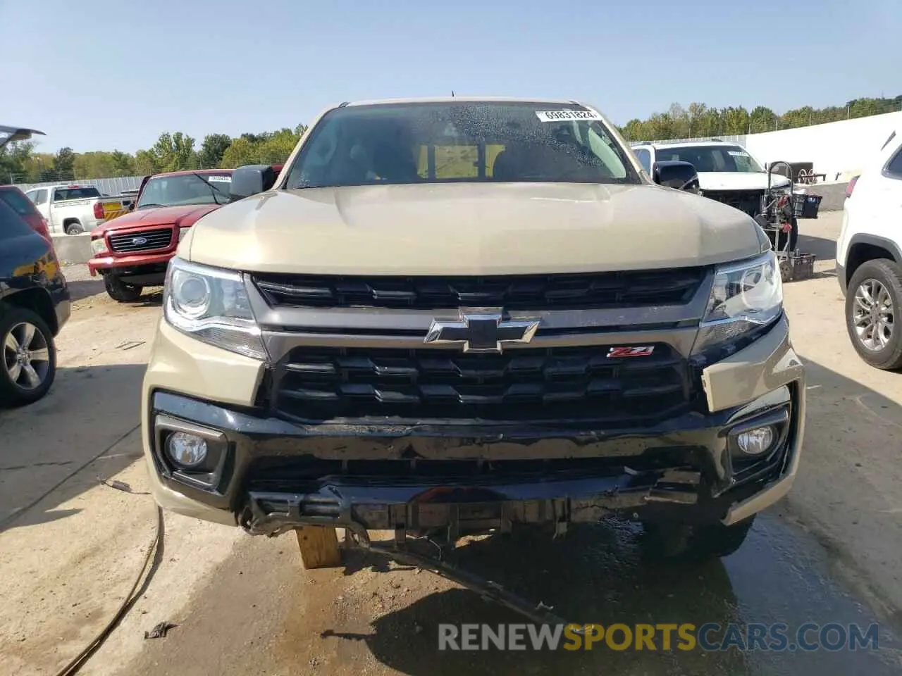 5 fotografías del automóvil dañado 1GCGTDEN6N1191314 CHEVROLET COLORADO 2022