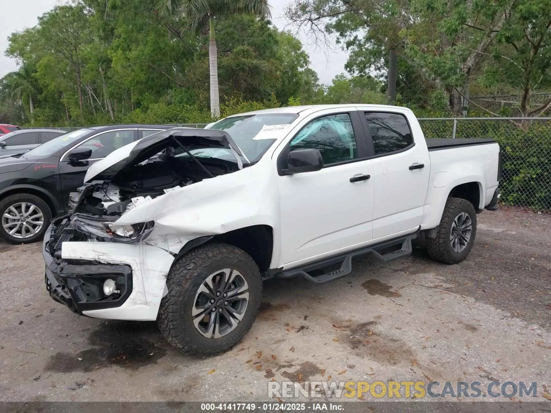 2 fotografías del automóvil dañado 1GCGTDEN7N1332410 CHEVROLET COLORADO 2022