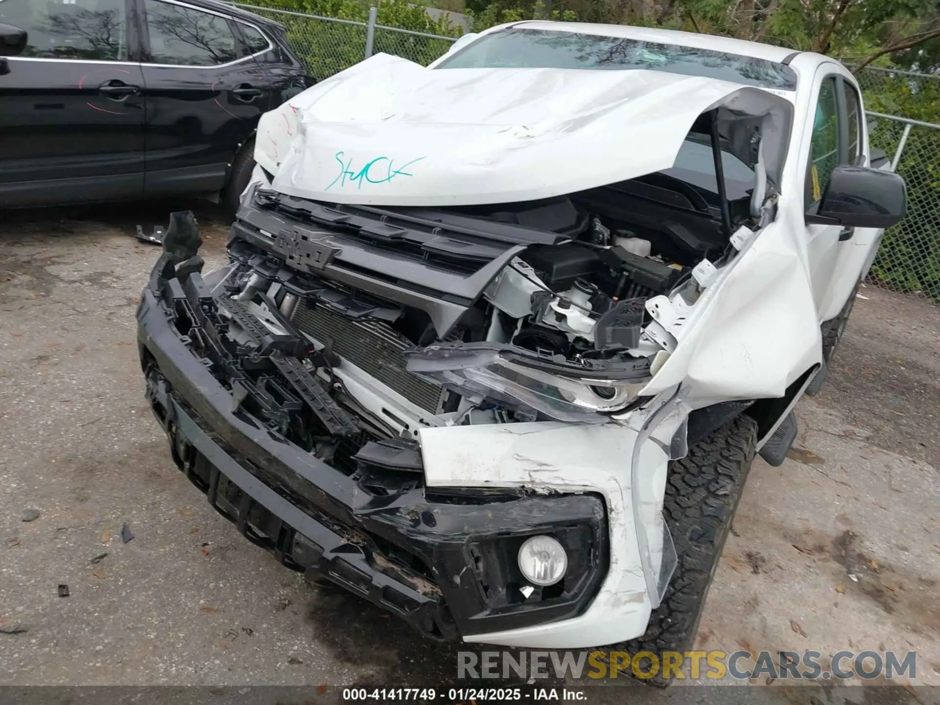 6 fotografías del automóvil dañado 1GCGTDEN7N1332410 CHEVROLET COLORADO 2022
