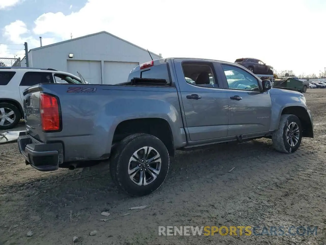 3 fotografías del automóvil dañado 1GCGTDEN8N1173378 CHEVROLET COLORADO 2022