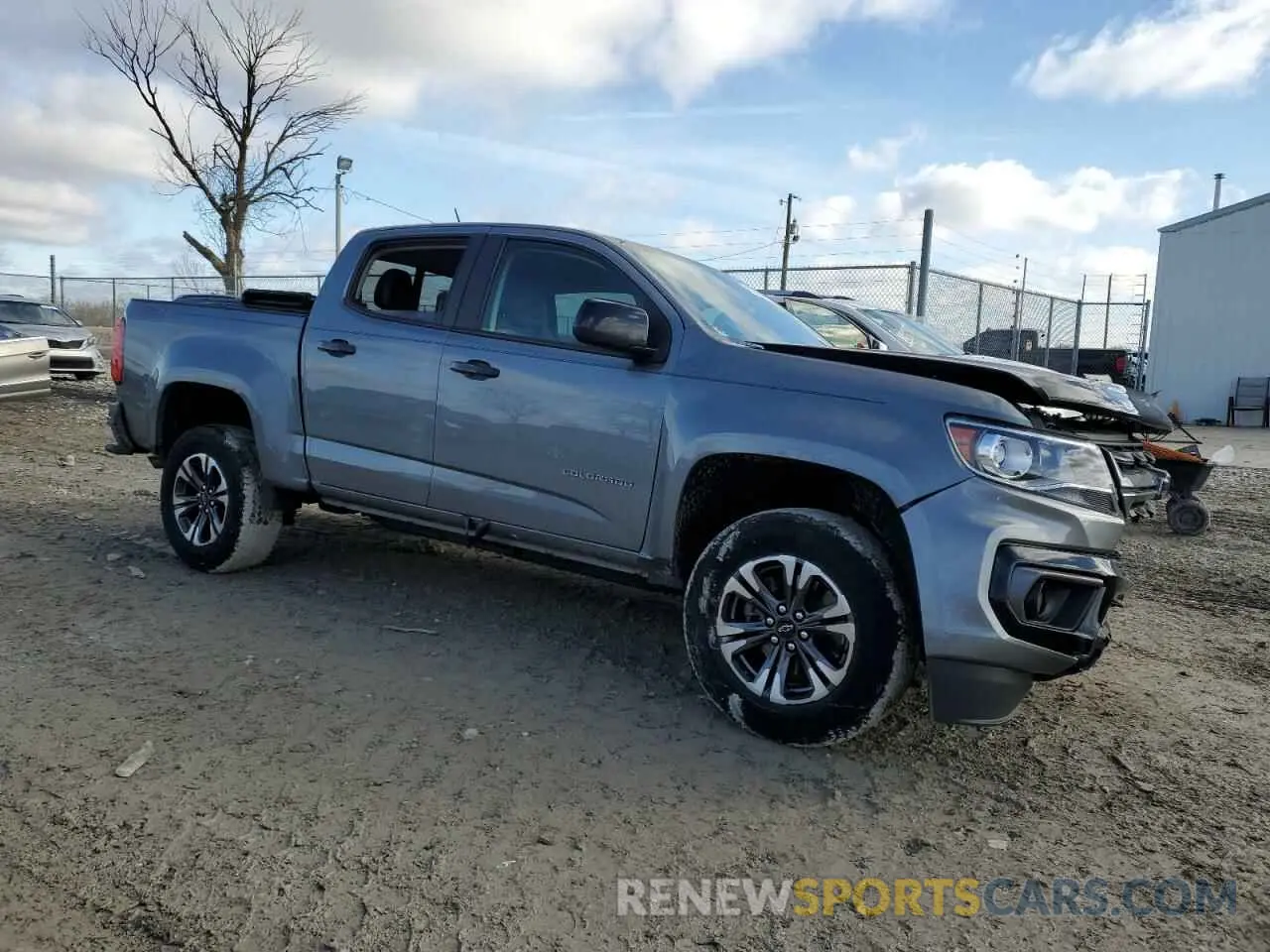 4 fotografías del automóvil dañado 1GCGTDEN8N1173378 CHEVROLET COLORADO 2022