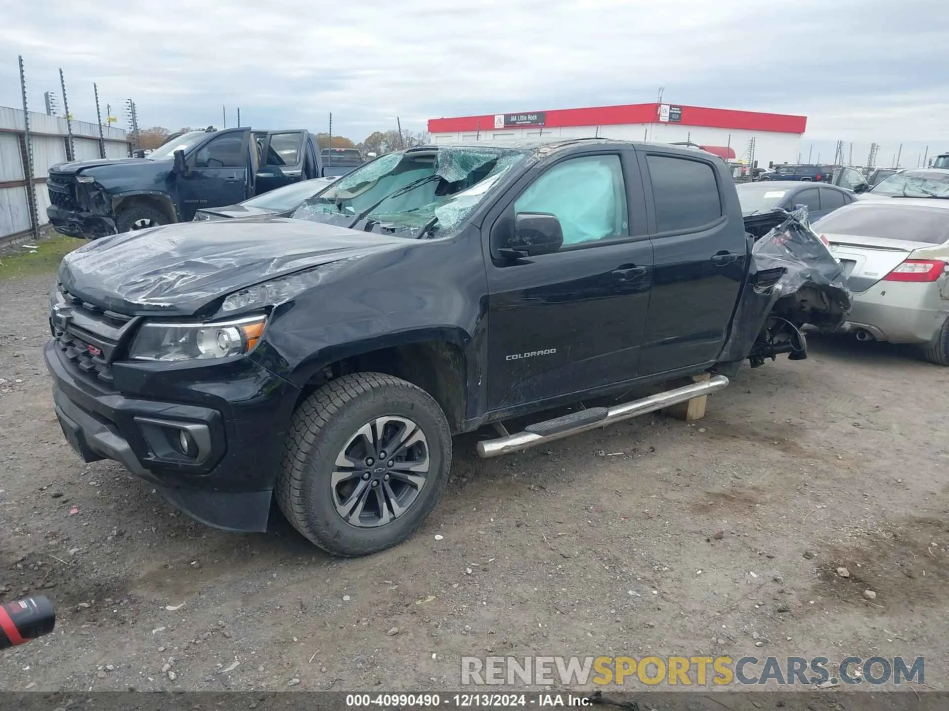 2 fotografías del automóvil dañado 1GCGTDENXN1136509 CHEVROLET COLORADO 2022