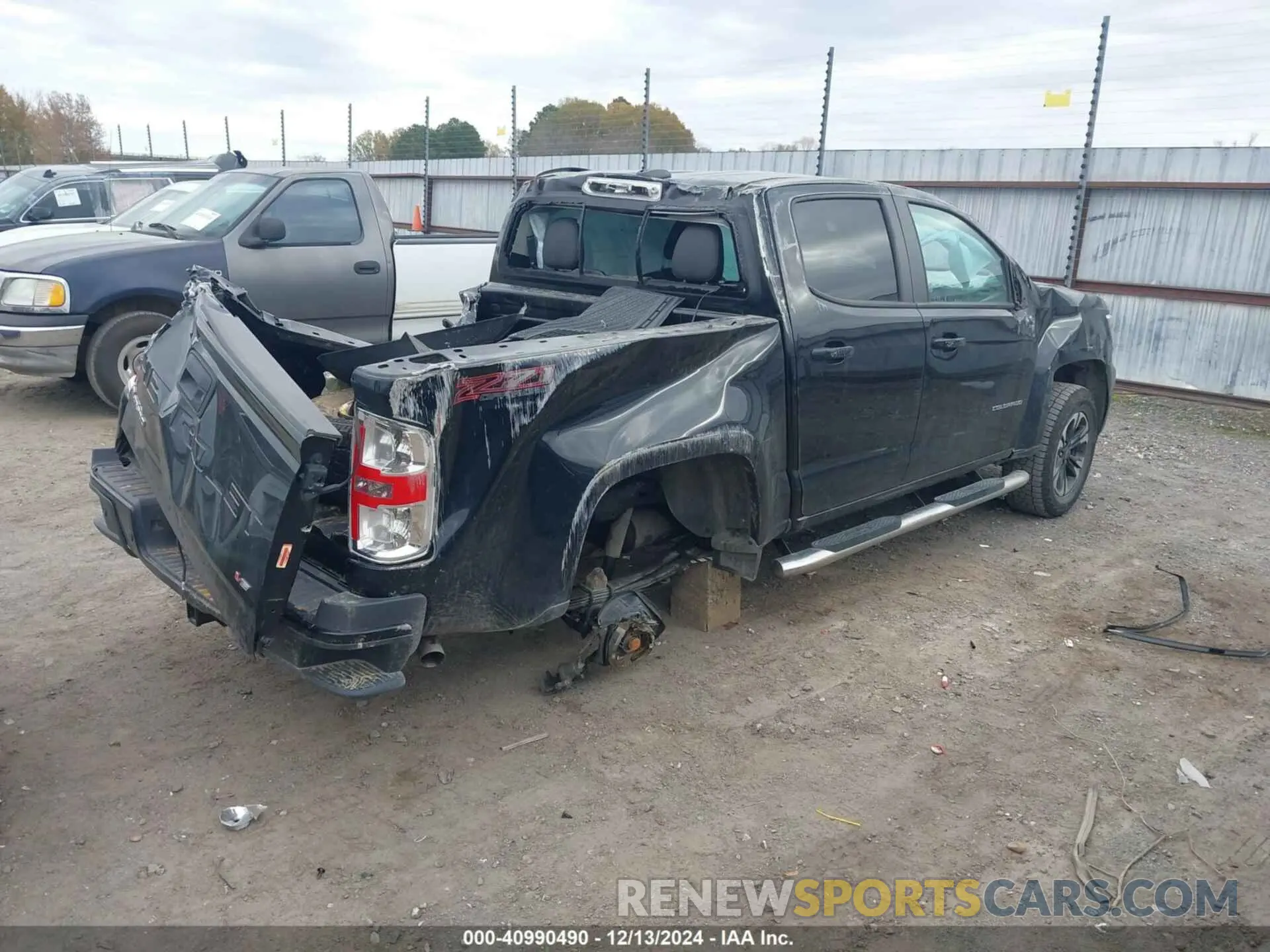 4 fotografías del automóvil dañado 1GCGTDENXN1136509 CHEVROLET COLORADO 2022