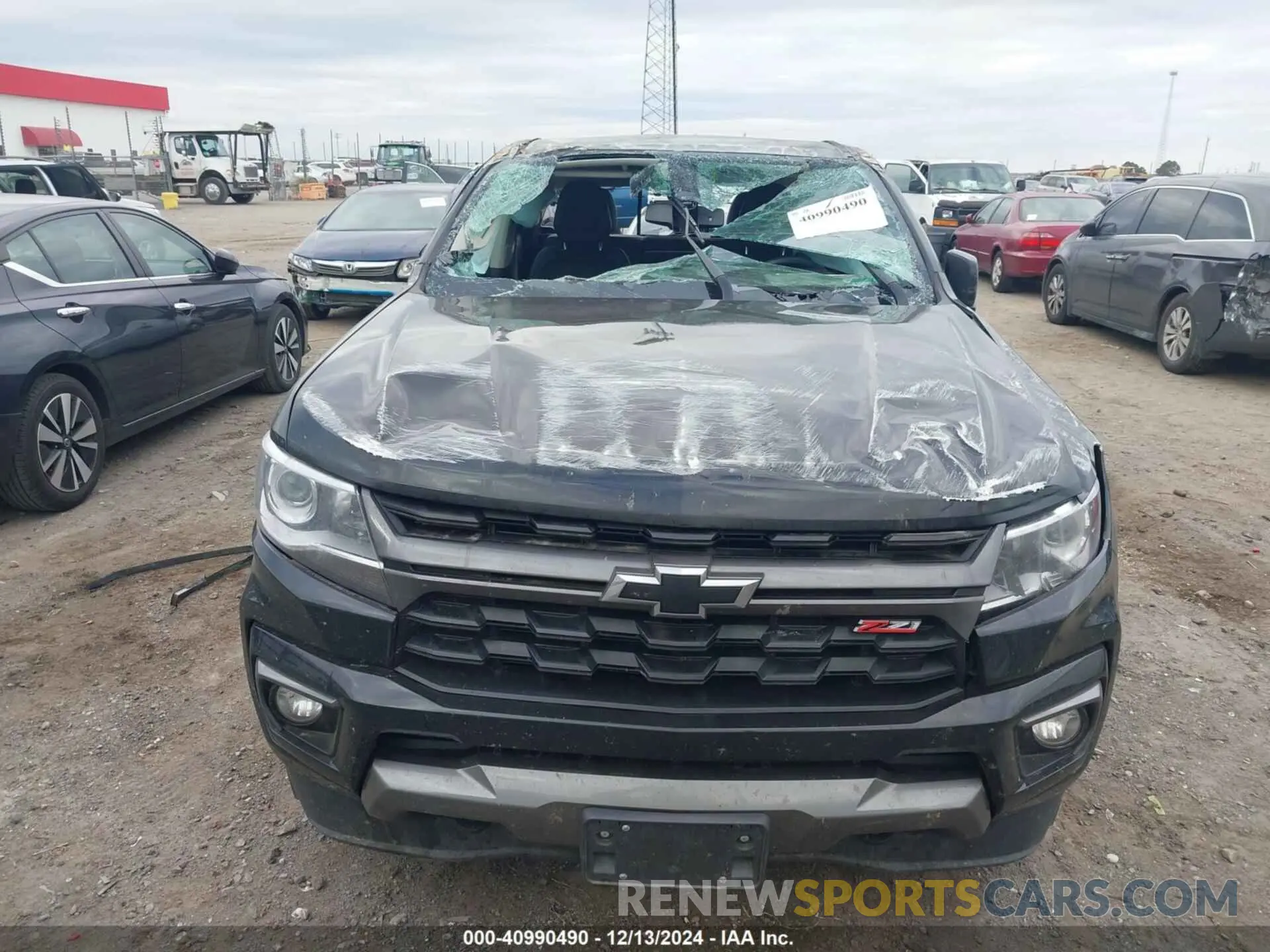 6 fotografías del automóvil dañado 1GCGTDENXN1136509 CHEVROLET COLORADO 2022