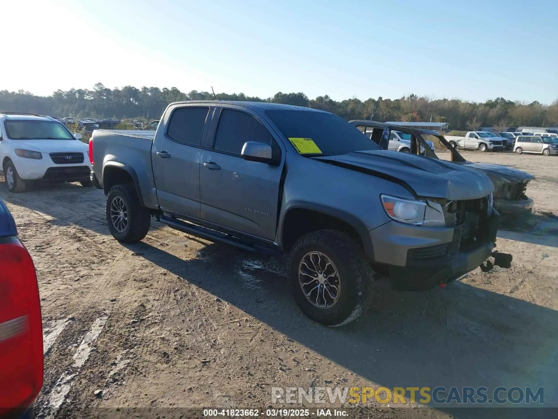 1 fotografías del automóvil dañado 1GCGTEEN0N1305930 CHEVROLET COLORADO 2022