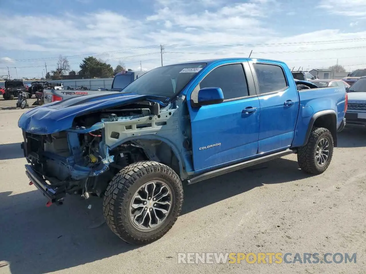 1 fotografías del automóvil dañado 1GCGTEEN0N1309640 CHEVROLET COLORADO 2022